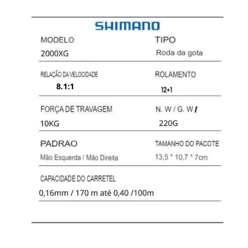 Carretilha Profissional Shimano com Sistema Anti-Cabeleira