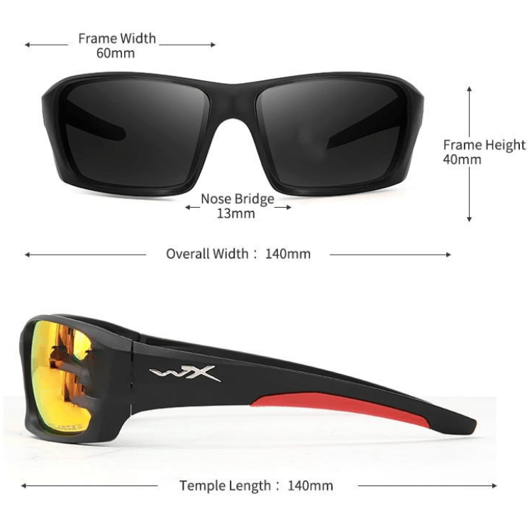 Óculos de Sol Polarizado WX Wiley-X HD UV400 - Pescaria Bravatta