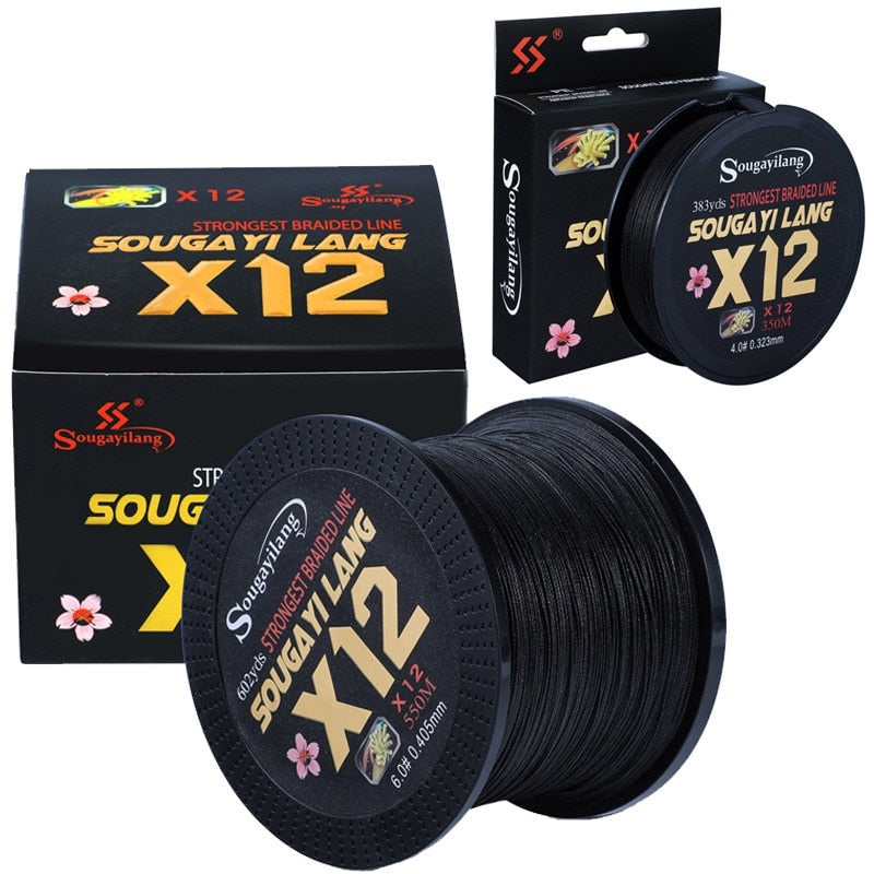 Linha de Pesca Multifilamento EX 12 Fios Trançados